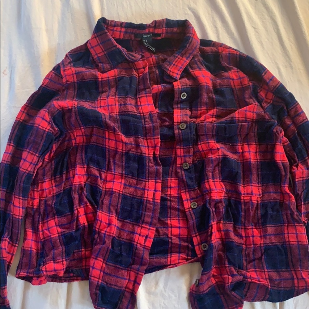 Red Blue & Black flannel